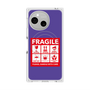 プレミアムスクエアケース with SnapMag［ FRAGILE Sticker - Purple ］