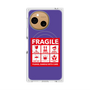 プレミアムスクエアケース with SnapMag［ FRAGILE Sticker - Purple ］