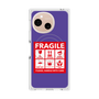 プレミアムスクエアケース with SnapMag［ FRAGILE Sticker - Purple ］