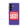 プレミアムスクエアケース with SnapMag［ FRAGILE Sticker - Purple ］