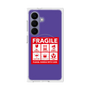 プレミアムスクエアケース with SnapMag［ FRAGILE Sticker - Purple ］