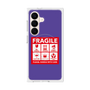 プレミアムスクエアケース with SnapMag［ FRAGILE Sticker - Purple ］
