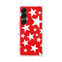 プレミアムスクエアケース with SnapMag［ Stars - Red ］