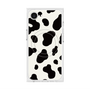 プレミアムスクエアケース with SnapMag［ Cow - White ］
