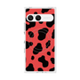 プレミアムスクエアケース with SnapMag［ Cow - Red ］