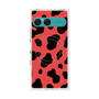 プレミアムスクエアケース with SnapMag［ Cow - Red ］