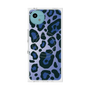 プレミアムスクエアケース with SnapMag［ Leopard - Blue ］