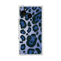 プレミアムスクエアケース with SnapMag［ Leopard - Blue ］