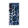 プレミアムスクエアケース with SnapMag［ Leopard - Blue ］