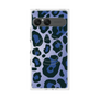 プレミアムスクエアケース with SnapMag［ Leopard - Blue ］