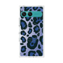 プレミアムスクエアケース with SnapMag［ Leopard - Blue ］