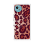 プレミアムスクエアケース with SnapMag［ Leopard - Red ］