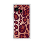プレミアムスクエアケース with SnapMag［ Leopard - Red ］