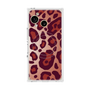 プレミアムスクエアケース with SnapMag［ Leopard - Red ］