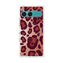 プレミアムスクエアケース with SnapMag［ Leopard - Red ］