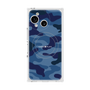 プレミアムスクエアケース with SnapMag［ Camouflage - Blue ］