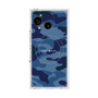 プレミアムスクエアケース with SnapMag［ Camouflage - Blue ］