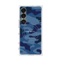 プレミアムスクエアケース with SnapMag［ Camouflage - Blue ］
