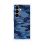 プレミアムスクエアケース with SnapMag［ Camouflage - Blue ］