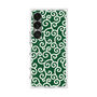 プレミアムスクエアケース with SnapMag［ 唐草模様 - Green ］