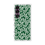 プレミアムスクエアケース with SnapMag［ 唐草模様 - Green ］