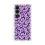 プレミアムスクエアケース with SnapMag［ 唐草模様 - Purple ］