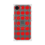 プレミアムスクエアケース with SnapMag［ Apple - Red ］