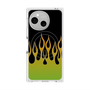 プレミアムスクエアケース with SnapMag［ 炎 - Green ］