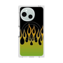 プレミアムスクエアケース with SnapMag［ 炎 - Green ］