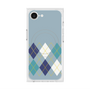 プレミアムスクエアケース with SnapMag［ Nordic Argyle - Blue ］