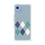 プレミアムスクエアケース with SnapMag［ Nordic Argyle - Blue ］
