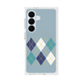 プレミアムスクエアケース with SnapMag［ Nordic Argyle - Blue ］