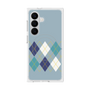 プレミアムスクエアケース with SnapMag［ Nordic Argyle - Blue ］