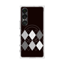 プレミアムスクエアケース with SnapMag［ Nordic Argyle - Black ］
