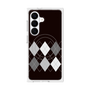 プレミアムスクエアケース with SnapMag［ Nordic Argyle - Black ］