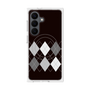 プレミアムスクエアケース with SnapMag［ Nordic Argyle - Black ］