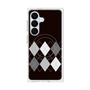プレミアムスクエアケース with SnapMag［ Nordic Argyle - Black ］
