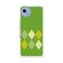 プレミアムスクエアケース with SnapMag［ Nordic Argyle - Green ］