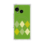 プレミアムスクエアケース with SnapMag［ Nordic Argyle - Green ］