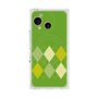プレミアムスクエアケース with SnapMag［ Nordic Argyle - Green ］