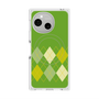プレミアムスクエアケース with SnapMag［ Nordic Argyle - Green ］
