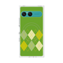 プレミアムスクエアケース with SnapMag［ Nordic Argyle - Green ］