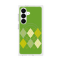 プレミアムスクエアケース with SnapMag［ Nordic Argyle - Green ］