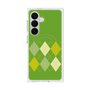 プレミアムスクエアケース with SnapMag［ Nordic Argyle - Green ］