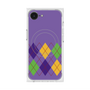 プレミアムスクエアケース with SnapMag［ Nordic Argyle - Purple ］