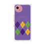 プレミアムスクエアケース with SnapMag［ Nordic Argyle - Purple ］