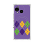 プレミアムスクエアケース with SnapMag［ Nordic Argyle - Purple ］
