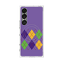 プレミアムスクエアケース with SnapMag［ Nordic Argyle - Purple ］