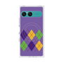 プレミアムスクエアケース with SnapMag［ Nordic Argyle - Purple ］
