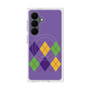 プレミアムスクエアケース with SnapMag［ Nordic Argyle - Purple ］